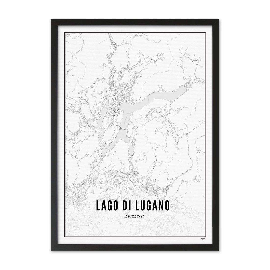 Poster van Meer van Lugano | WIJCK. 